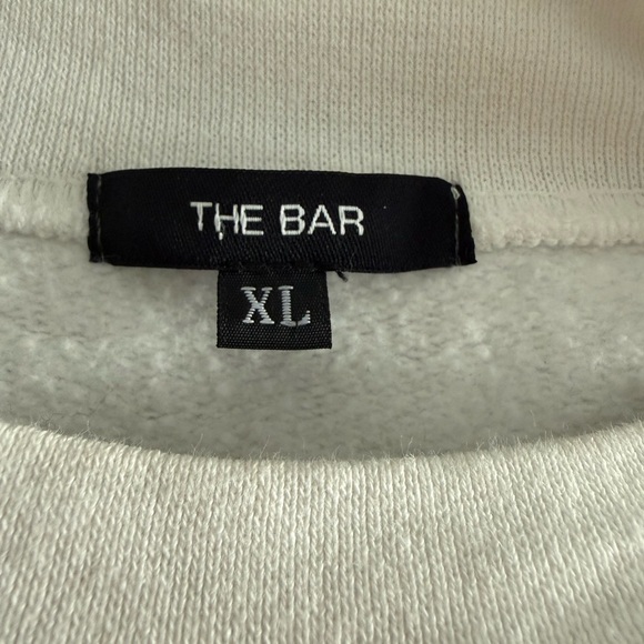 The Bar Varsity Sweatshirt White/Green - Picture 5 of 5